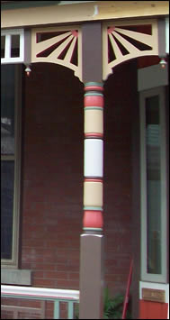 Painted Porch Post